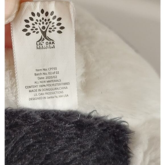 Meow Wolf Plush Cat Dog Hybrid Black White 11" Lil Oak 2020 Rare Stuffed Animal - Picture 14 of 16